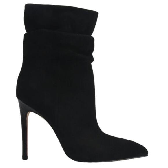 Marc Fisher Rayya Pointed Toe Slouch Bootie Black Suede Size 9.5 NWT $209 MSRP - Picture 1 of 7